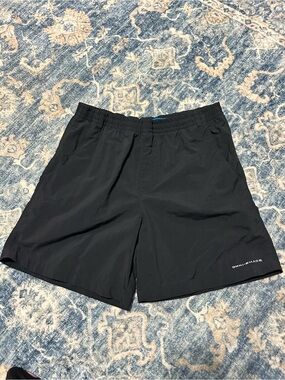 Columbia Black Elastic Waistband Performance Shorts